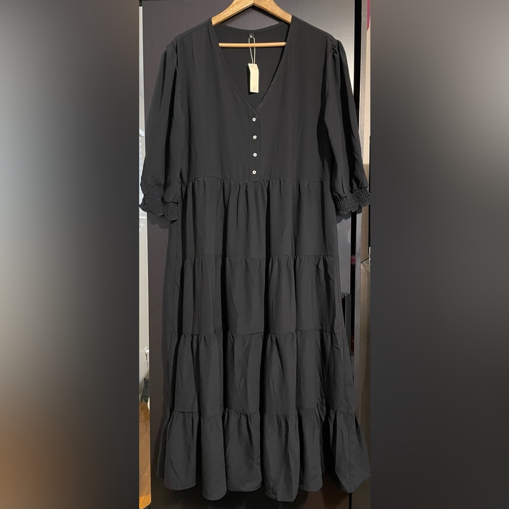 NWT Elegant Black Maxi Dress